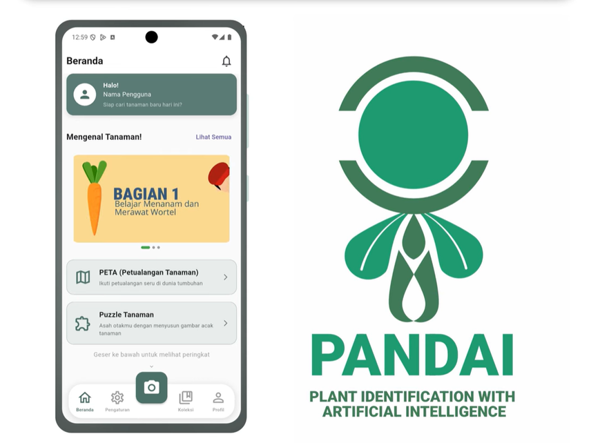 PANDAI app concept and identity